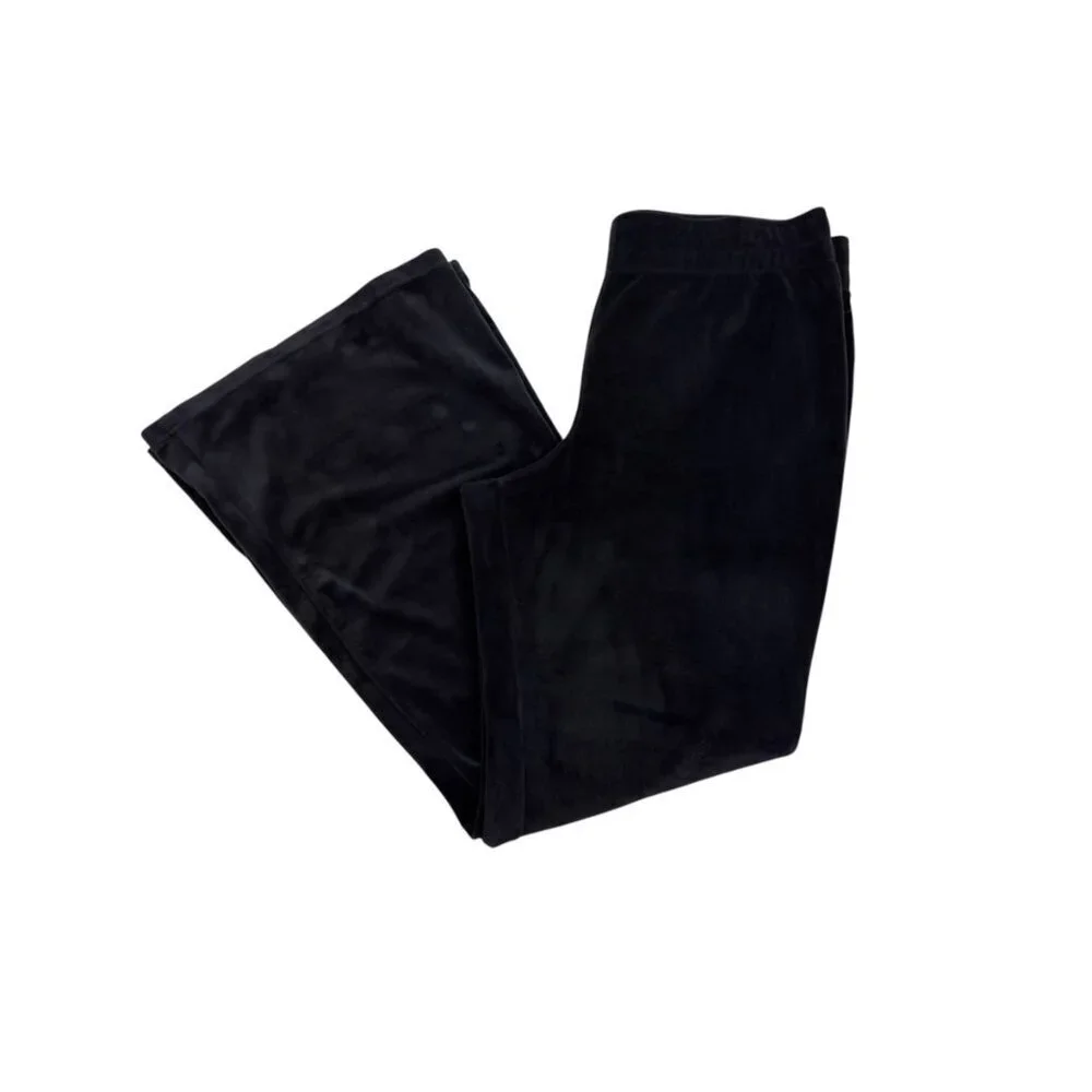 Avia Velvet/Velour Wide Leg Flare Pull-On Activewear/Lounge Pants Women's Size L